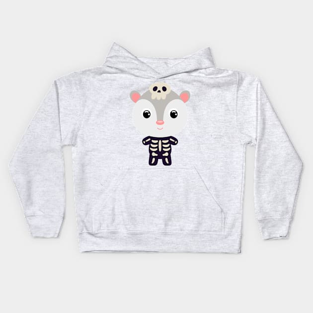 Cute opossum Kids Hoodie by Suga Collection